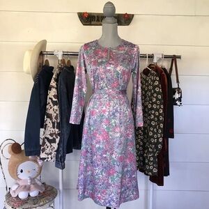 Handmade Long Sleeve Girly Midi Dress
